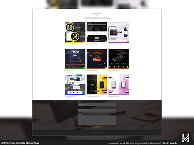 2/2 Portfolio Website Home Page branding concept design graphics photoshop ui web webbuilding webdesign website website builder websitedesign
