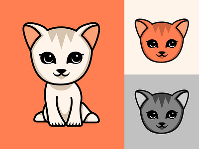 Gatite cats illustration kitten sketch vector