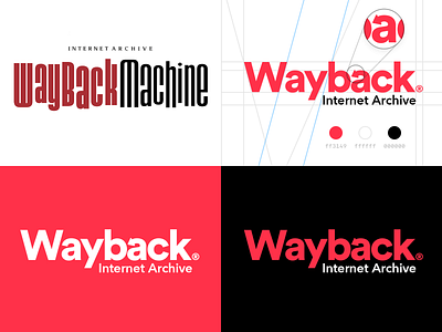 Branding – Wayback Machine archive arrow branding color design flat guidelines icon internet logo machine rebrand red text typography vector wayback web