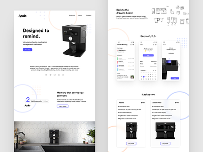 Product Web Design by Ben Giannis on Dribbble