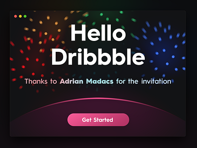 Hello Dribbble