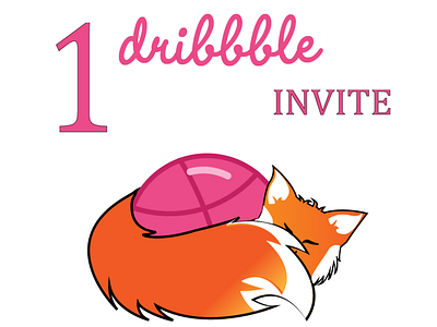 Hello Dribbble Fox animal branding design designer fox give away hello invite logo logo design mark symbol