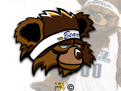 Bear Jazz logo( for fun) branding esport graphic design logo logos mascot sports