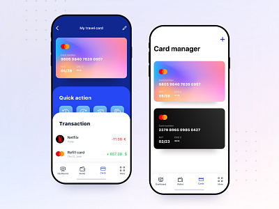 Card Wallet App app bank app bank card card manager cards credit card creditcard mobile payment app payments transactions ui ux wallet wallet app