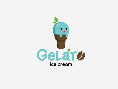 Gelato ice cream logo