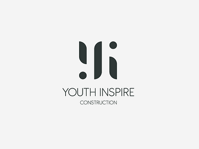 Youth inspire brand identity branding construction design lettermark logo minimal monogram