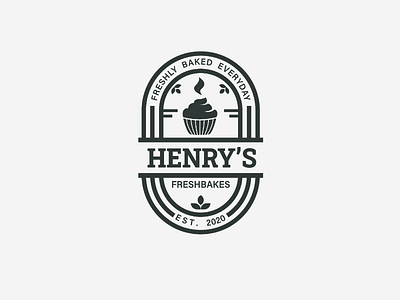 Henry's freshbakes badge logo bakery brand identity branding logo logomark
