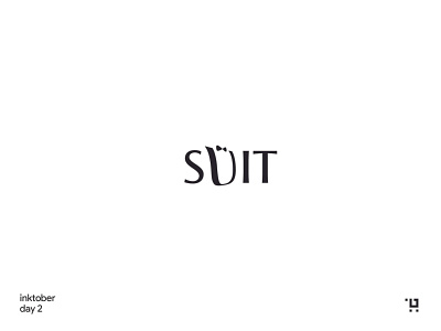 Suit branding inktober logo wordmark