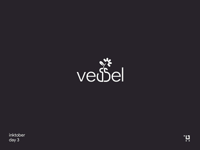 Vessel branding inktober logo wordmark