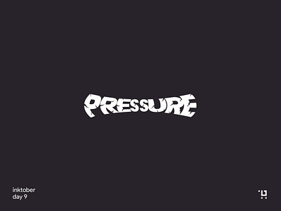 Pressure branding inktober logo wordmark