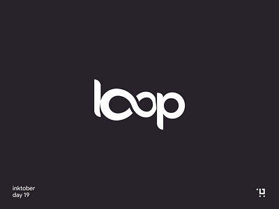 loop inktober logo minmimal design wordmark