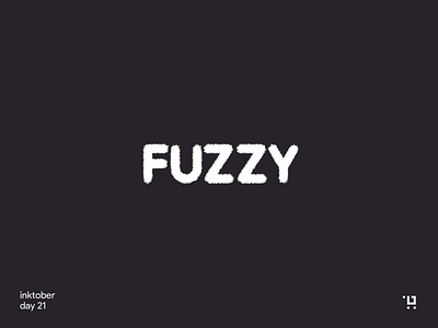 fuzzy inktober logo minmimal design wordmark
