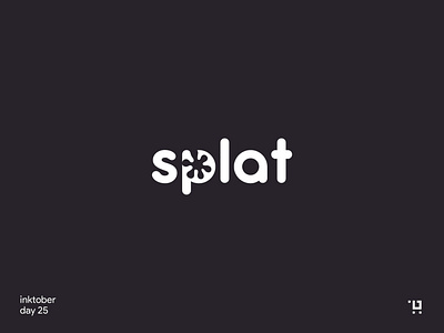 splat inktober logo minmimal design wordmark
