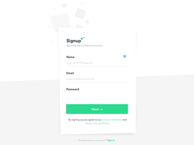 Daily UI: #001 - Signup