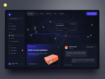 Cargo Delivery App Concept app ui cargo cargo delivery courier delivery freight logistics order package parcel shipment shipping track transport transportation ui design ui ux web web app web ui
