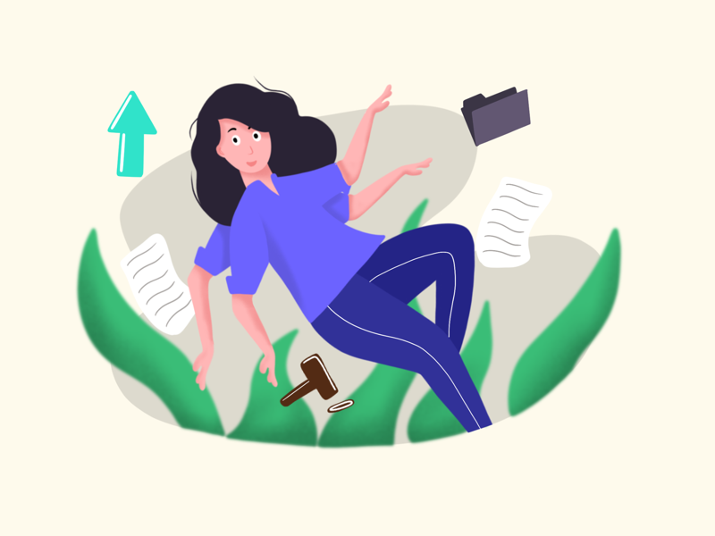 Business women procreate artwork design business women sales business women illustration