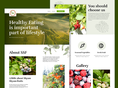 SSF Fruits traders ui ux website