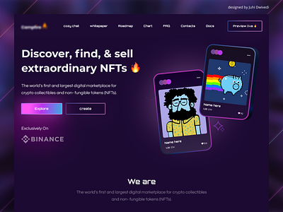 NFT Website design branding design ui ux website