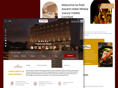 Hotel Website branding design ui ux website