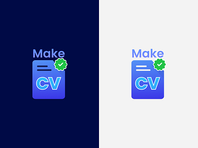 Logo Design: Make CV branding log vector