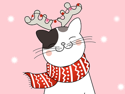Jingle-bell-Kitty illustration ui
