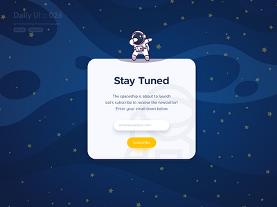 Subscribe #dailyui #026