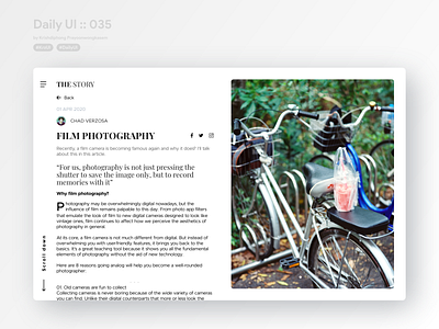 Blog Post #dailyui #035