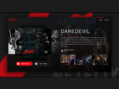 Netflix Redesign Idea design ui ux web