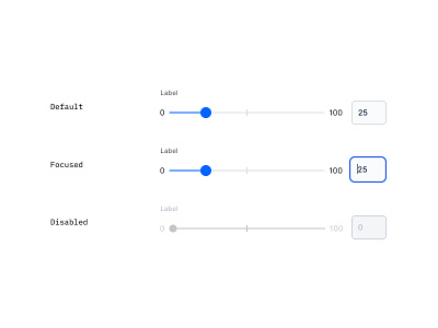 UI library: Sliders