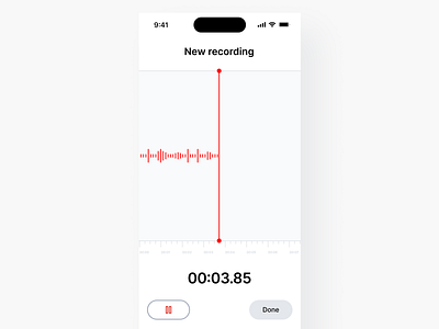 Pushing Pixels - Day 5 - Mobile audio recording audio recording ios voice record audio ui record sound ui recording audio recording ui sound recording ui ui ui design ui voice recording uidesign uxui voice memo voice recording ui