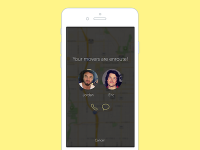 Lugg - movers enroute! app design ios iosapp