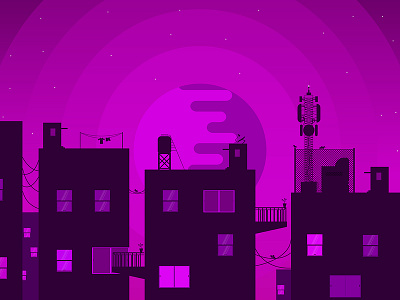 Purple Silhouette