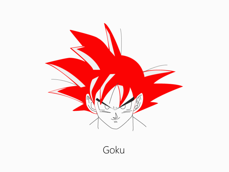 Goku after effects animation illustration