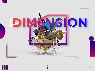 Dimension Collapse 3d art branding concept design design dimension illustration vector