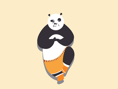 Kung fu Panda illustration vector
