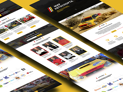 Autosport — Odessa Rally Team autosport cars landing page promo rally ui ux web webdesign
