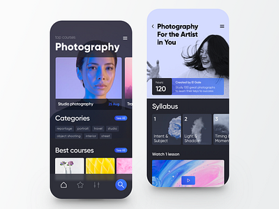 Photography Courses App