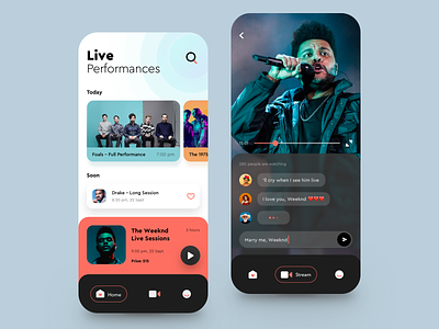 Live Perfomances App