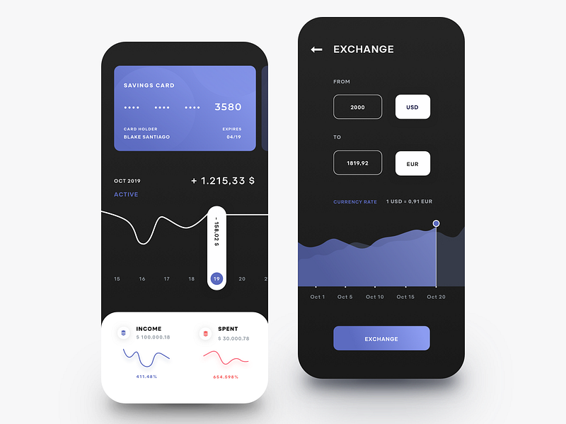 Mobile Banking Concept by Ann Ne for stfn on Dribbble