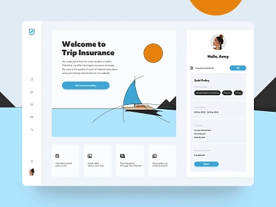 Trip Insurance Web App broker finance fintech insurance insurtech money organization travel trip