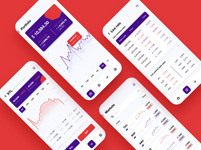 Trading App balance banking banking app credit card currency currency exchange finance fintech market money money transfer rate trading trading app virtual card wallet