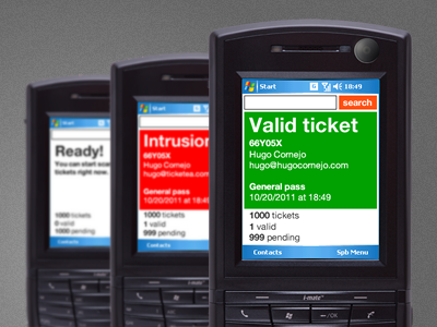 Windows Mobile CheckPoint app checkpoint pda scan scanner ticketea ticketea.com windows mobile