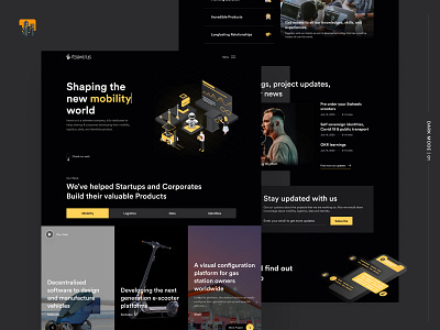 Dark Mode Version of The Itsavirus Website 🌉 agency landing page agency website black dark dark mode dark theme dark ui indonesian landing page mobility smart city software company software design software studio website design