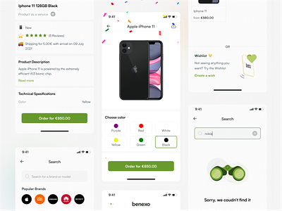 Beneko - Search Product 🔎 ecommerce empty state green illustration indonesia indonesian minimalist mobile app mobile app design not found search ui ui design ux whitespace