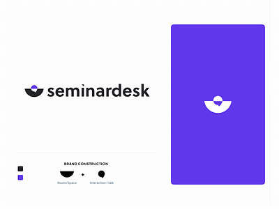 Seminar Desk - 2nd Logo Design Concept brand brand identity branding lettermark logo logo design logotype minimalist wordmark