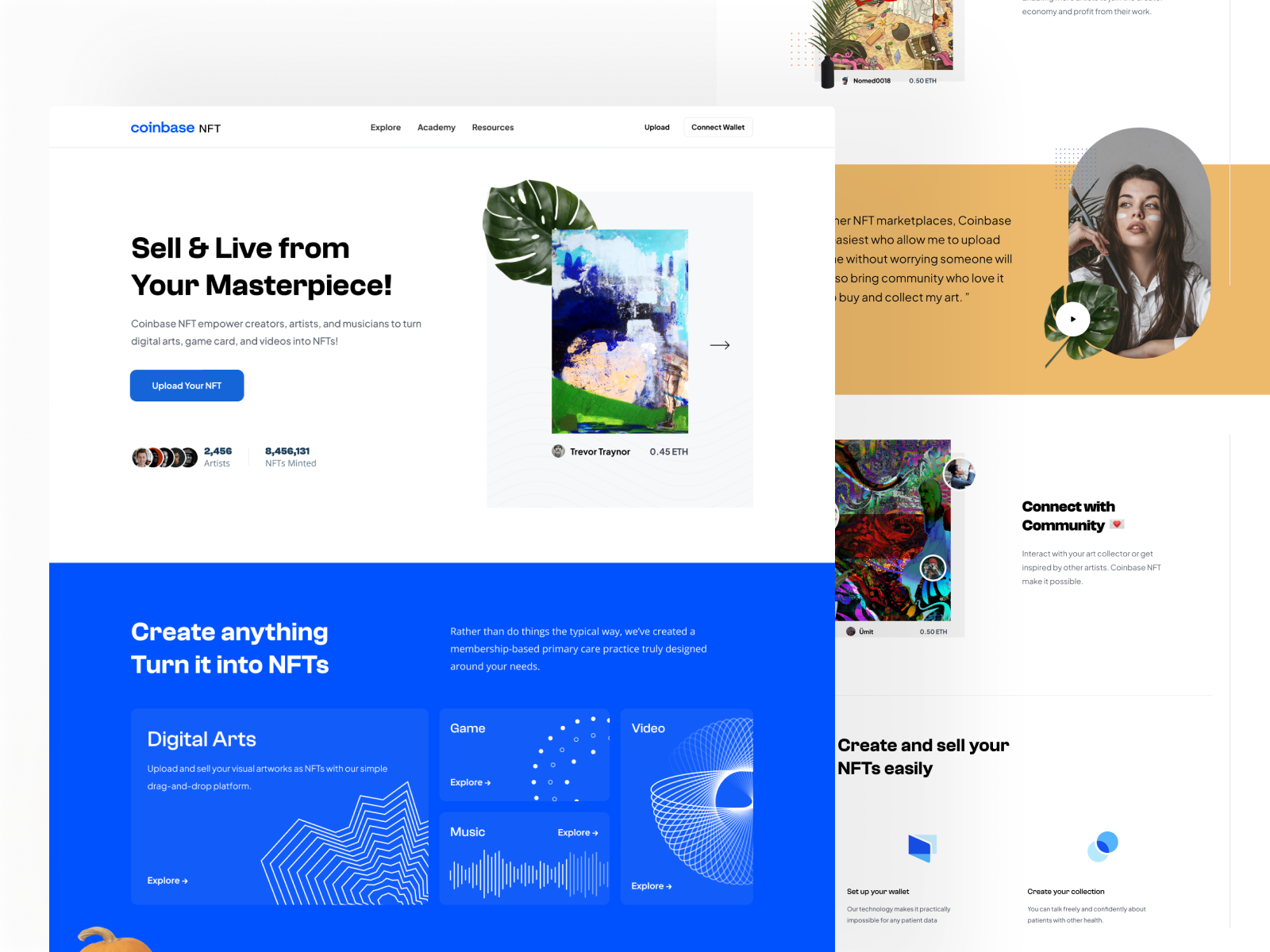 Coinbase NFT - Unofficial Design 🎴 by Iosi Pratama on Dribbble
