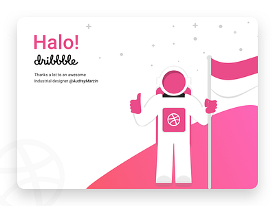 Finally, I landed in the mars. Halo Dribbble