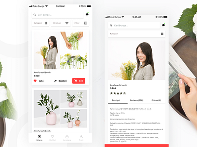 Flower Shop Mobile Design design ecommerce app ecommerce design ecommerce shop flower flowershop ui ux