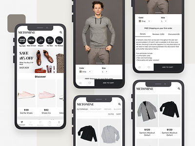 Mobile Fashion E-Commerce App Design