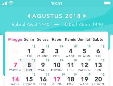 Redesign Kalender Indonesia App - UX Case Study by Iosi Pratama on Dribbble